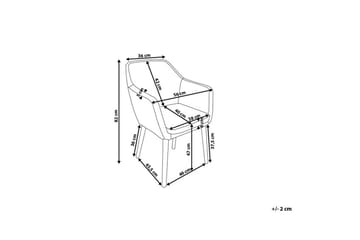Yorkville Stol - Grå - Møbler - Stoler - Spisestuestoler & kjøkkenstoler