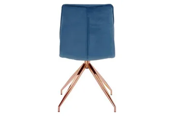 Zinon Spisestol Sammet 2-pk - Blå - Møbler - Stoler - Spisestuestoler & kjøkkenstoler