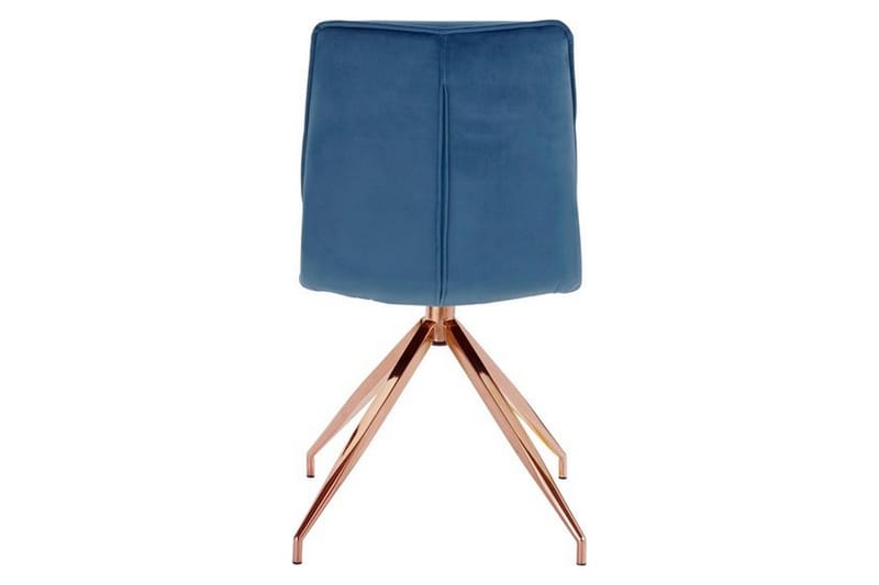 Zinon Spisestol Sammet 2-pk - Blå - Møbler - Stoler - Spisestuestoler & kjøkkenstoler