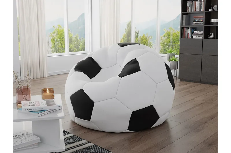 Svalliden Saccosekk 95 cm - Hvit / Svart - Møbler - Stoler - Sittesekk & sakkosekk