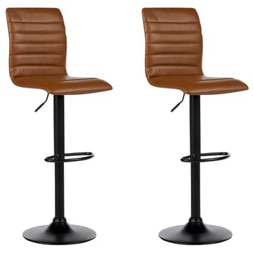 Svingbar krakk Lucerne 2-pakning - Brun, Svart - Møbler - Stoler - Barstol