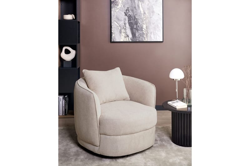 Svingbar lenestol Andalen - Beige - Møbler - Stoler - Lenestoler