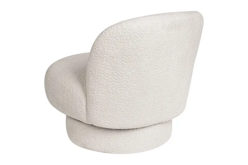 Svingbar lenestol Aylo - Hvit - Møbler - Stoler - Lenestoler