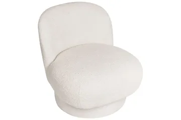 Svingbar lenestol Aylo - Hvit - Møbler - Stoler - Lenestoler