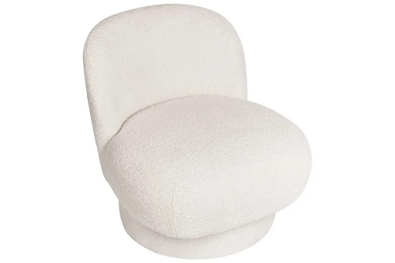 Svingbar lenestol Aylo - Hvit - Møbler - Stoler - Lenestoler