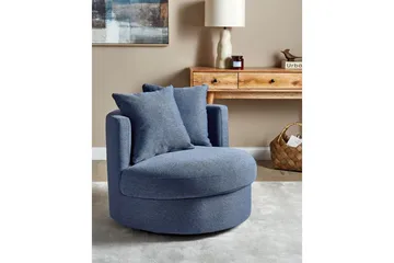 Svingbar lenestol Dalby - Blå - Møbler - Stoler - Lenestoler