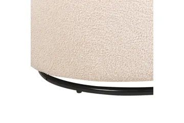 Svingbar lenestol Davik - Beige, svart - Møbler - Stoler - Lenestoler