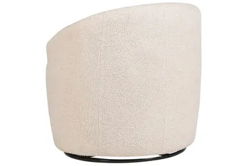 Svingbar lenestol Davik - Beige, svart - Møbler - Stoler - Lenestoler