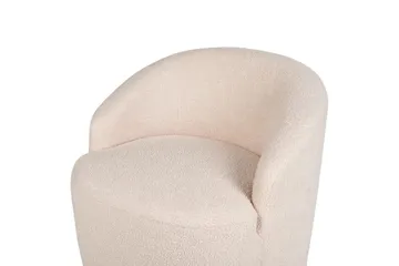 Svingbar lenestol Davik - Beige, svart - Møbler - Stoler - Lenestoler