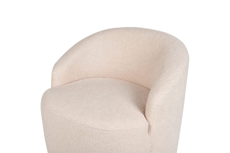 Svingbar lenestol Davik - Beige, svart - Møbler - Stoler - Lenestoler