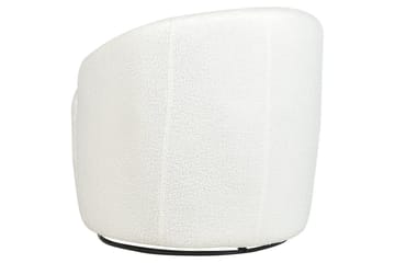 Svingbar lenestol Davik - Hvit, Svart - Møbler - Stoler - Lenestoler