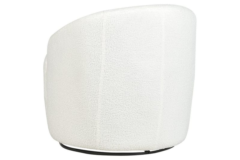 Svingbar lenestol Davik - Hvit, Svart - Møbler - Stoler - Lenestoler