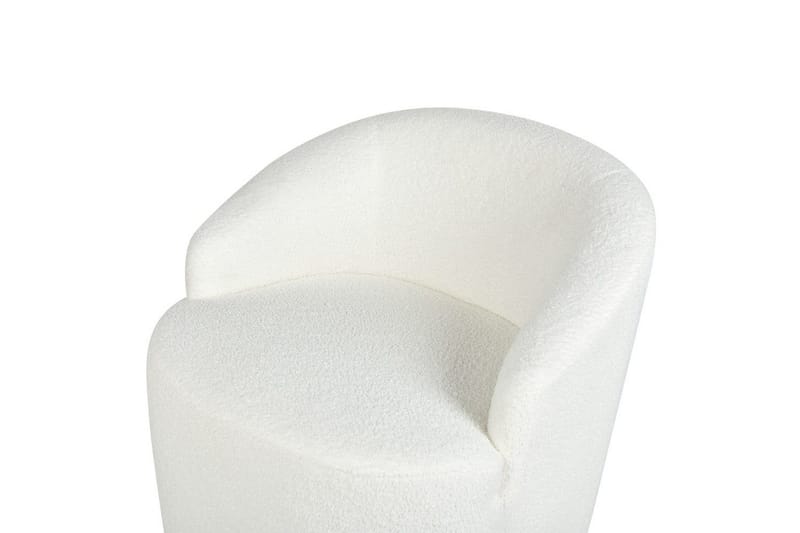 Svingbar lenestol Davik - Hvit, Svart - Møbler - Stoler - Lenestoler