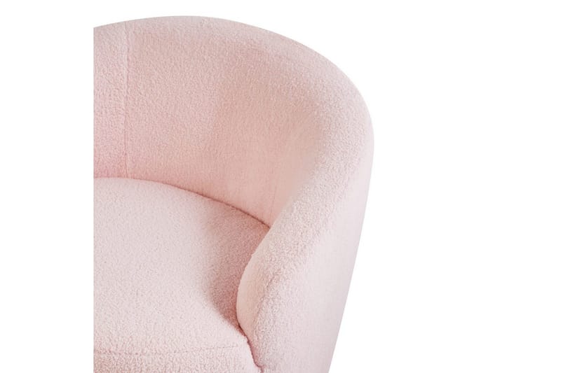 Svingbar lenestol Davik - Rosa, Svart, Rosa, svart - Møbler - Stoler - Lenestoler