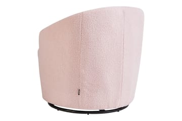 Svingbar lenestol Davik - Rosa, Svart, Rosa, svart - Møbler - Stoler - Lenestoler