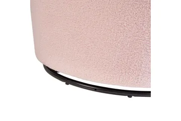 Svingbar lenestol Davik - Rosa, Svart, Rosa, svart - Møbler - Stoler - Lenestoler