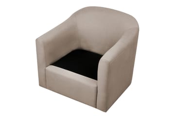 Svingbar lenestol Magnor - Beige, svart - Møbler - Stoler - Lenestoler