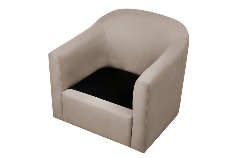 Svingbar lenestol Magnor - Beige, svart - Møbler - Stoler - Lenestoler