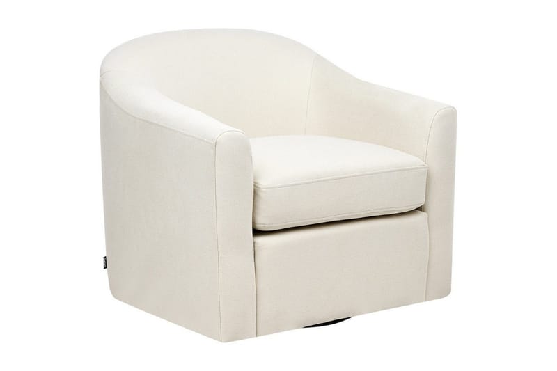 Svingbar lenestol Magnor - Lys beige, svart - Møbler - Stoler - Lenestoler