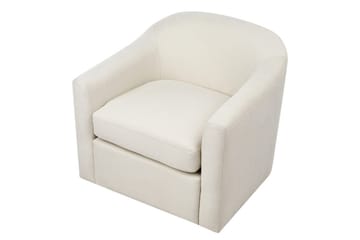 Svingbar lenestol Magnor - Lys beige, svart - Møbler - Stoler - Lenestoler