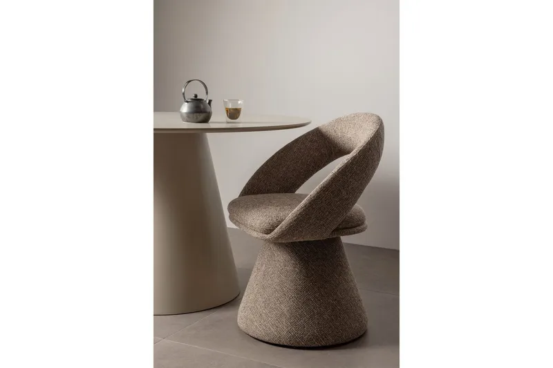 Svingbar spisestol Winter - Naturlig Melange - Møbler - Stoler - Kontorstol & skrivebordsstol