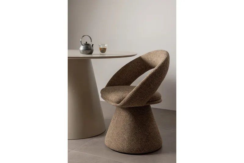 Svingbar spisestol Winter - Sandmelange - Møbler - Stoler - Kontorstol & skrivebordsstol