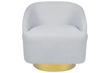 Svingstol Lavik - Grå, gull, Grå, Gull - Møbler - Stoler - Lenestoler