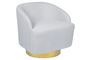 Svingstol Lavik - Grå, gull, Grå, Gull - Møbler - Stoler - Lenestoler