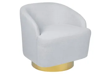 Svingstol Lavik - Grå, gull, Grå, Gull - Møbler - Stoler - Lenestoler