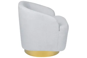 Svingstol Lavik - Grå, gull, Grå, Gull - Møbler - Stoler - Lenestoler