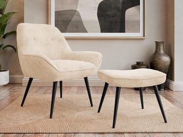 Sylvar Lenestol - Beige - Møbler - Stoler - Lenestoler