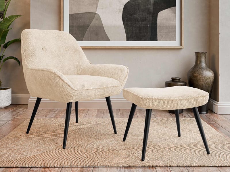 Sylvar Lenestol - Beige - Møbler - Stoler - Lenestoler