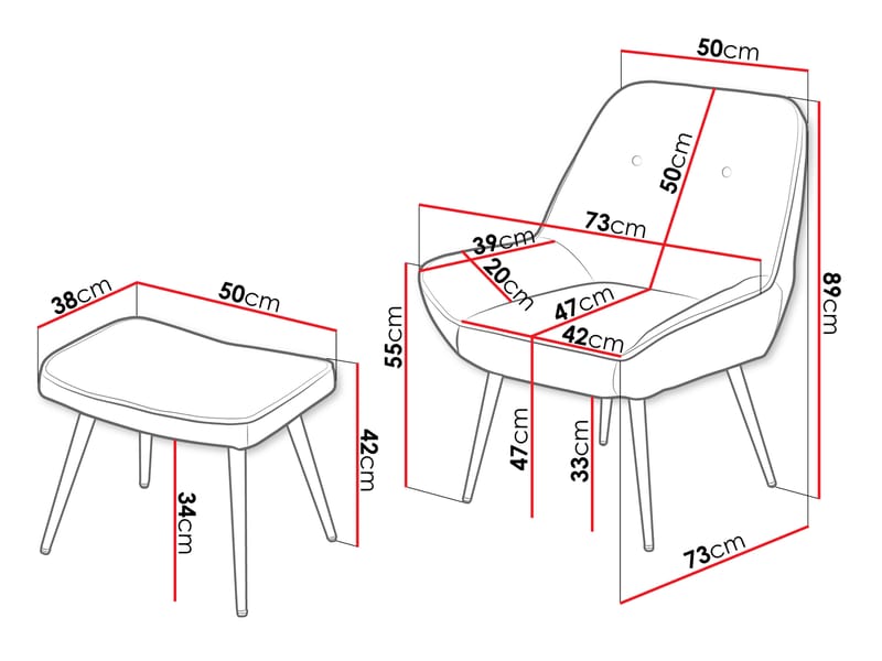 Sylvar Lenestol - Beige - Møbler - Stoler - Lenestoler