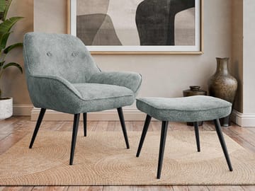 Sylvar Lenestol - Grå - Møbler - Stoler - Lenestoler