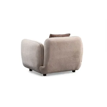 Talrosen Moderne Lenestol i Bouclé - Beige - Møbler - Stoler - Lenestoler