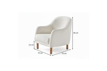 Torrelis Lenestol - Hvit - Møbler - Stoler - Lenestoler