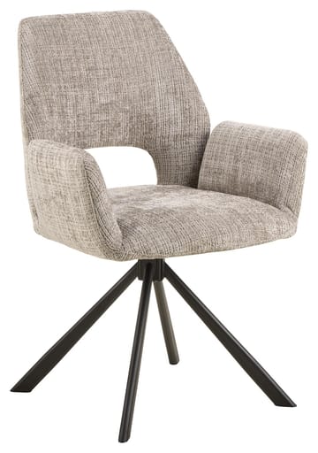 Torrelon spisestol med armlener - Grå - Møbler - Stoler - Spisestuestoler & kjøkkenstoler