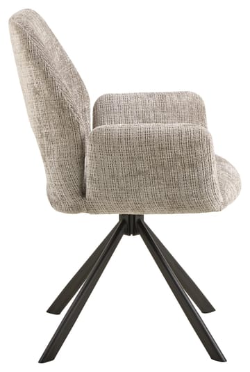 Torrelon spisestol med armlener - Grå - Møbler - Stoler - Spisestuestoler & kjøkkenstoler