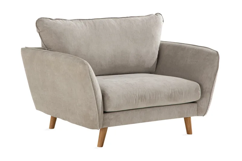 Trend Luksus Lenestol i Stoff, Beige