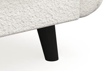 Trend Lyx Lenestol i Bouclé - Hvit - Møbler - Stoler - Lenestoler