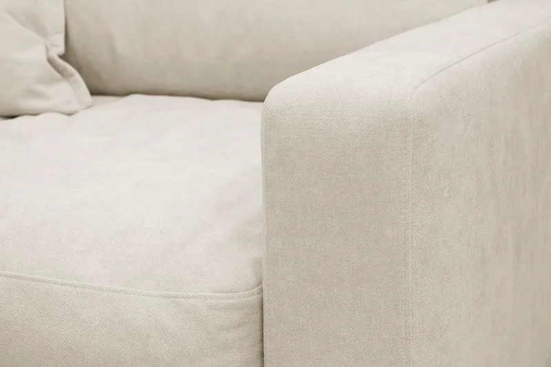 Valencia ekstra dyp lenestol i chenille - Beige - Møbler - Stoler - Lenestoler