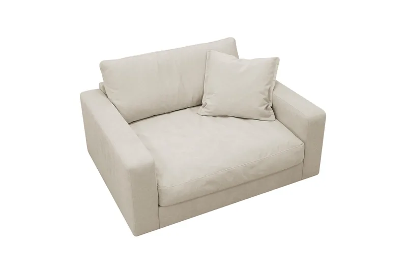 Valencia ekstra dyp lenestol i chenille - Beige - Møbler - Stoler - Lenestoler