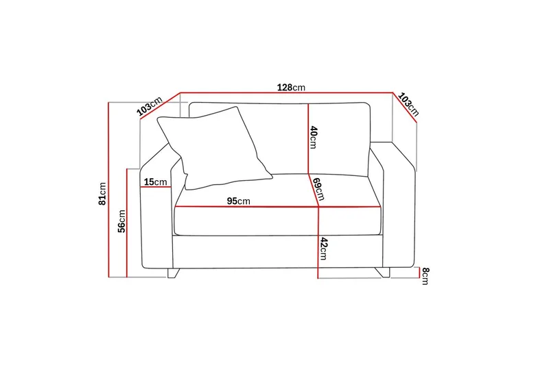 Valencia ekstra dyp lenestol i chenille - Rustrødbrun - Møbler - Stoler - Lenestoler