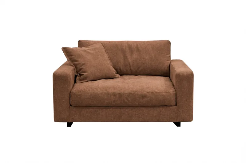 Valencia ekstra dyp lenestol i chenille, Rustrødbrun