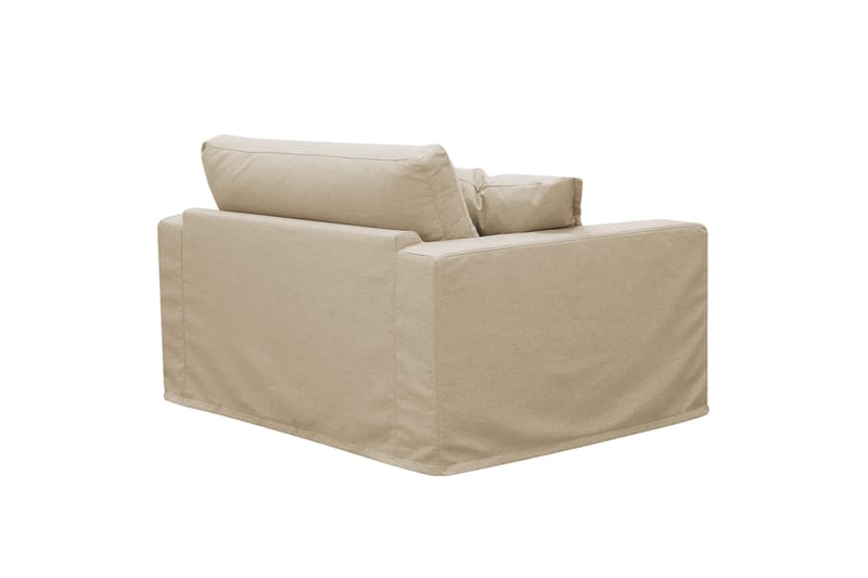 Valencia ekstra dyp lenestol med avtakbart og vaskbart trekk - Beige - Møbler - Stoler - Lenestoler