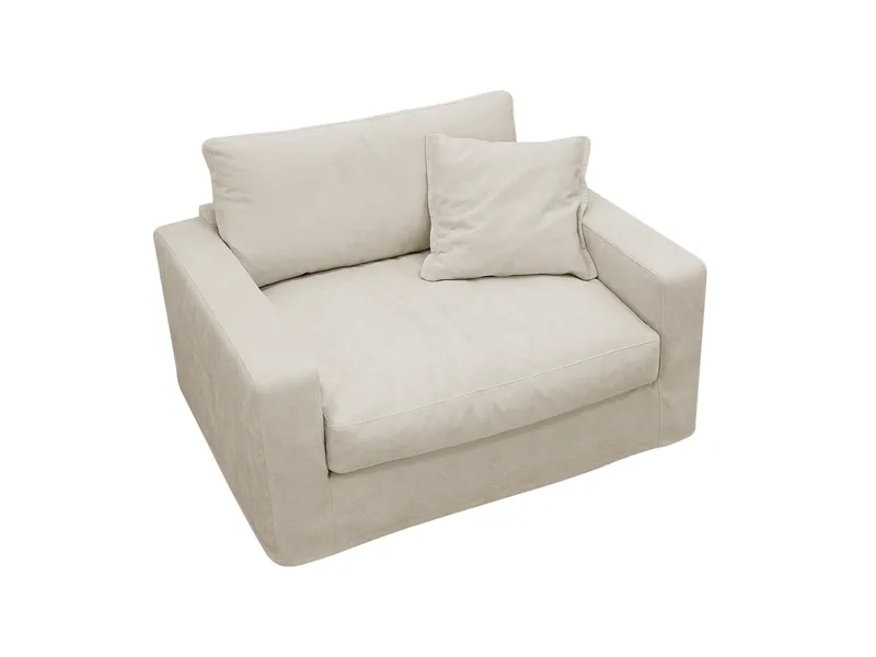 Valencia Ekstra dyp lenestol med avtakbart og vaskbart trekk - Beige - Møbler - Stoler - Lenestoler