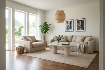 Valencia ekstra dyp lenestol med avtakbart og vaskbart trekk - Beige - Møbler - Stoler - Lenestoler