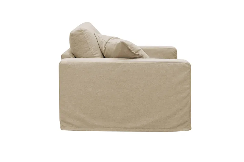 Valencia ekstra dyp lenestol med avtakbart og vaskbart trekk - Beige - Møbler - Stoler - Lenestoler