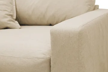 Valencia ekstra dyp lenestol med avtakbart og vaskbart trekk - Beige - Møbler - Stoler - Lenestoler