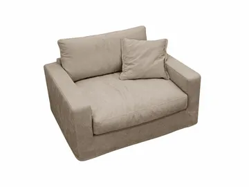 Valencia ekstra dyp lenestol med avtakbart og vaskbart trekk - Brun - Møbler - Stoler - Lenestoler